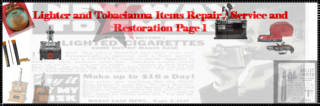 RESTORATIONS/REPAIRS/SERVICE PAGE 1