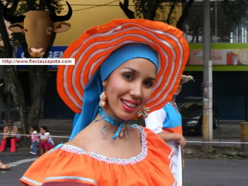 Tica en el desfile de boyeros Tica en el desfile de boyeros del 2010