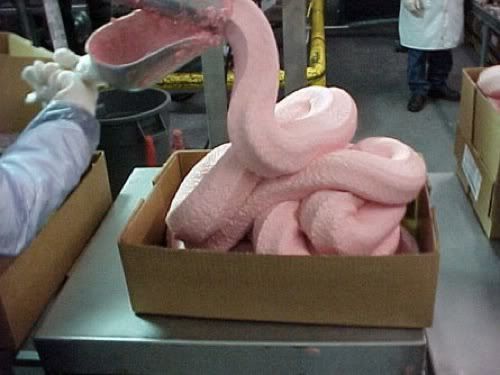 chicken nuggets pink. into chicken nuggets and
