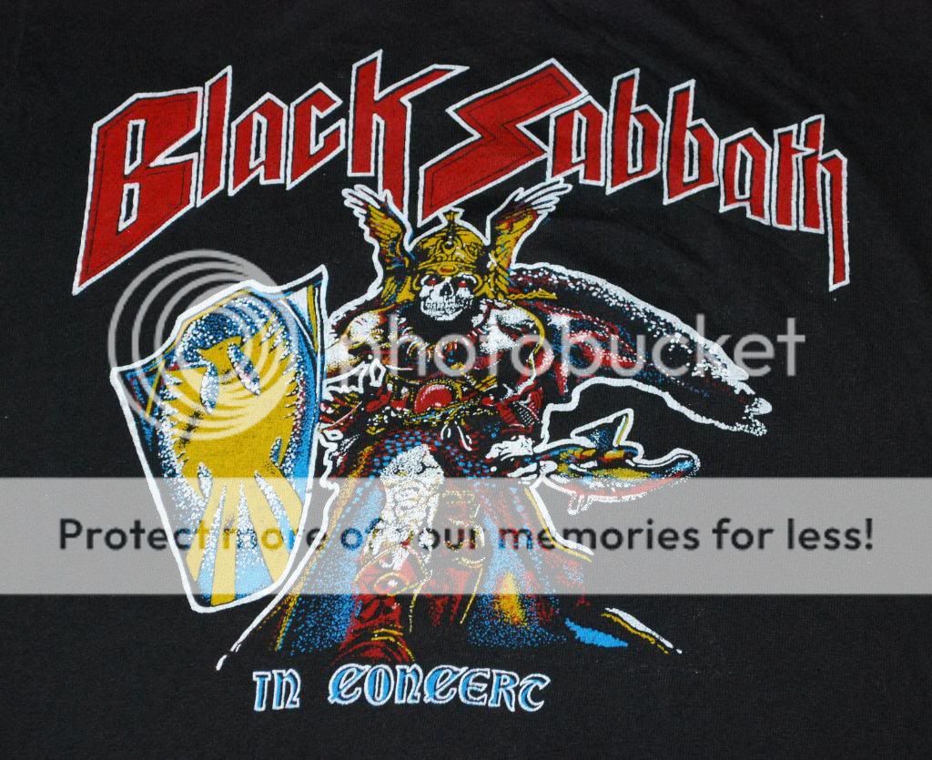 VINTAGE BLACK SABBATH IN CONCERT T  SHIRT 1980 XL  