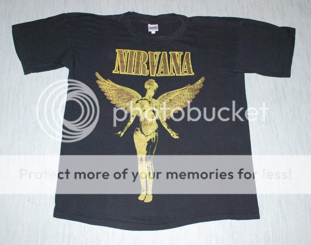 VINTAGE NIRVANA TOUR T  SHIRT 1993 XL ORIGINAL  