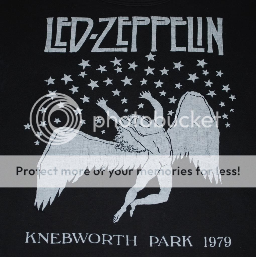 RARE Vintage LED Zeppelin Knebworth Park Shirt 1979 M